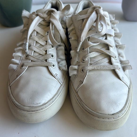 Tory Burch Ruffle Fashion Sneakers, White, 8 M - Picture 6 of 14